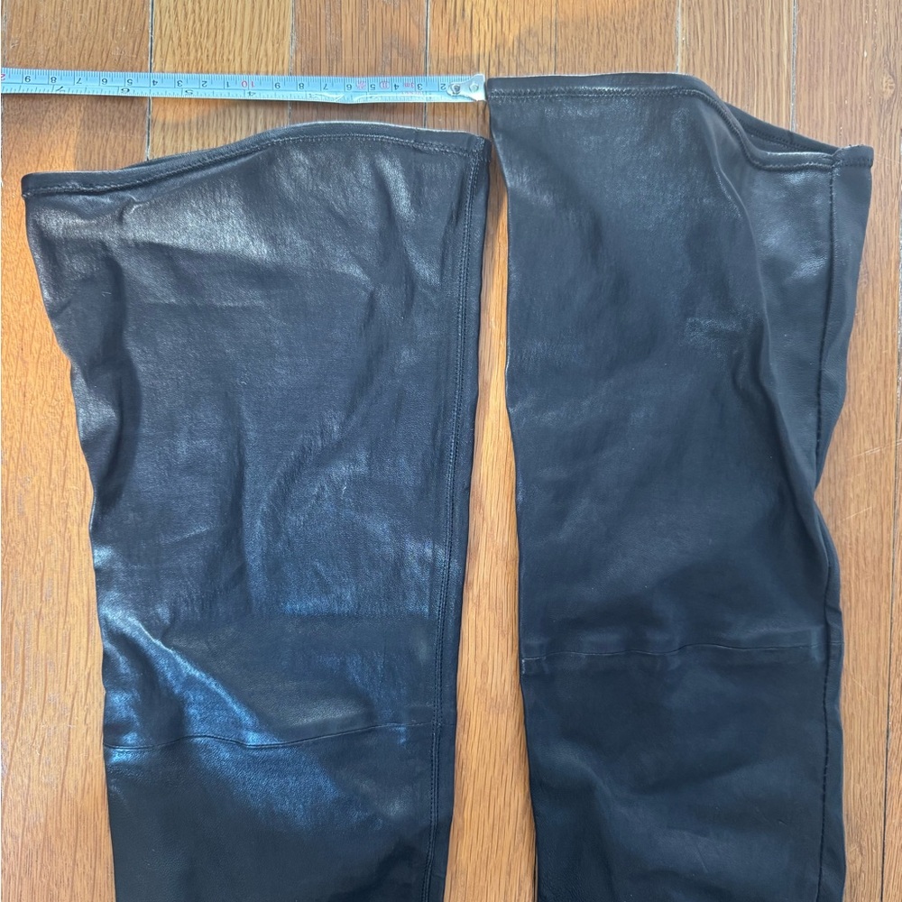 ALAIA Paris Black Over-the-Knee Wedge Boots Size 39 - Picture 6 of 6